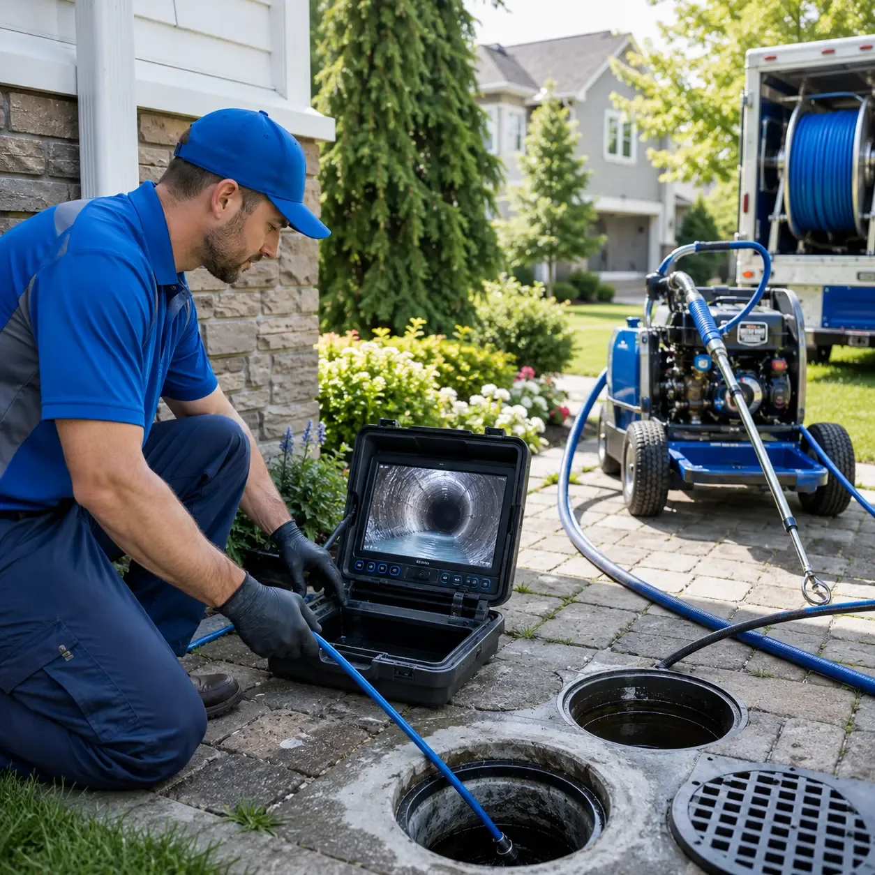 Outdoor drain cleaning professionals serving Woodstock Valley, CT